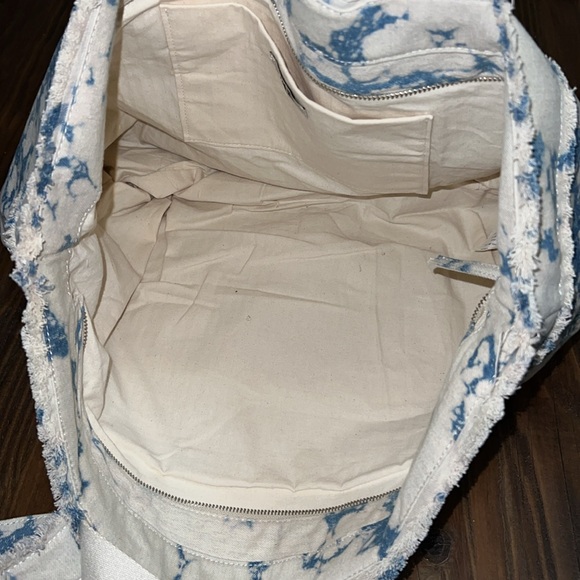 Zara Denim Tie Dye Maxi Tote - Picture 7 of 12